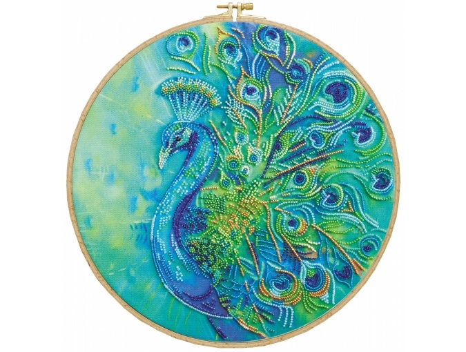 Royal Peacock Bead Embroidery Kit фото 1