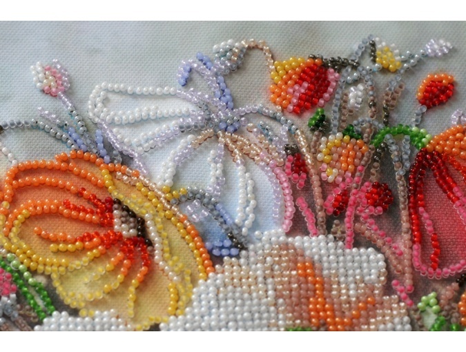 Delicate Flowers Bead Embroidery Kit фото 5