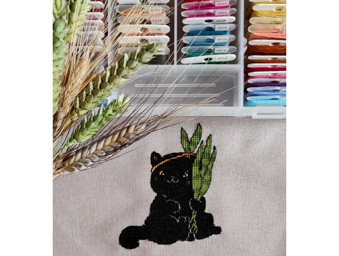 The Black Cat Cross Stitch Pattern фото 4