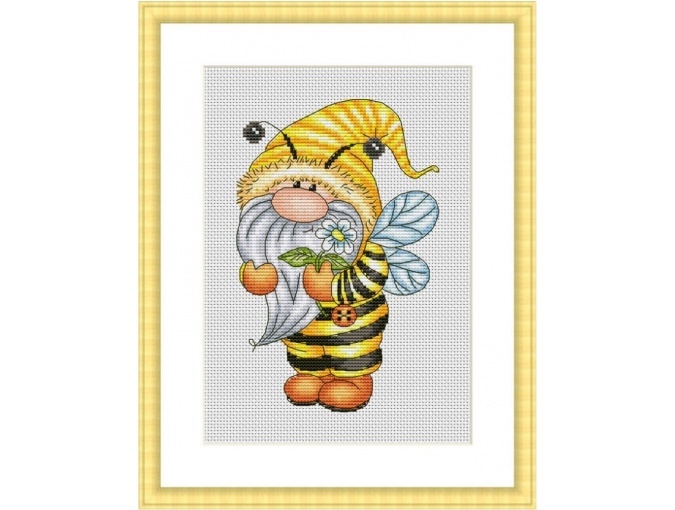 Bee Gnome 2 Cross Stitch Pattern фото 2