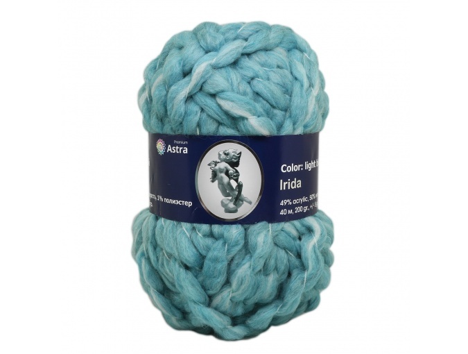 Astra Premium Iris, 50% wool, 49% acrylic, 1% polyester, 2 Skein Value Pack, 400g фото 5