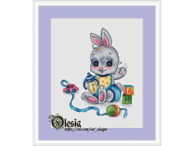 Baby Bunny Cross Stitch Pattern фото 1