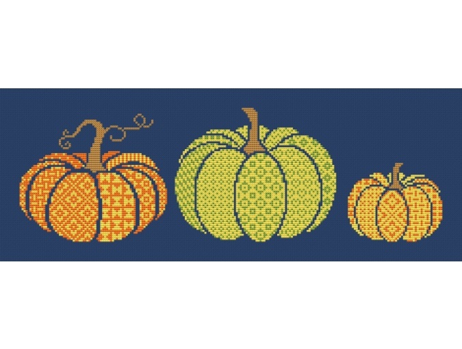 Openwork Pumpkins Cross Stitch Pattern фото 1