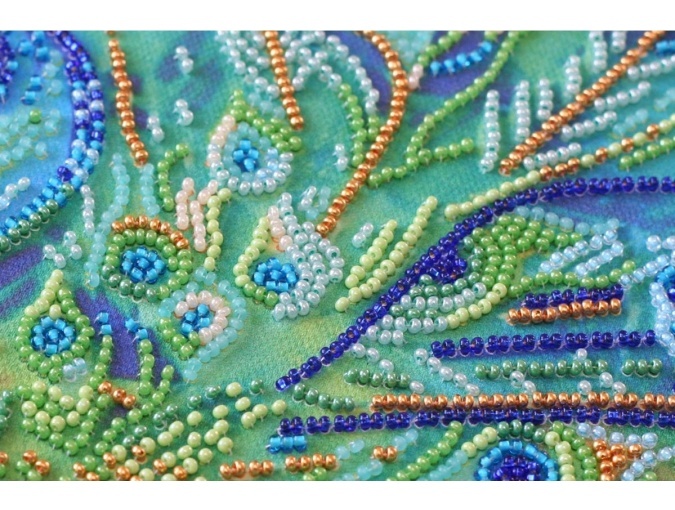 Royal Peacock Bead Embroidery Kit фото 5