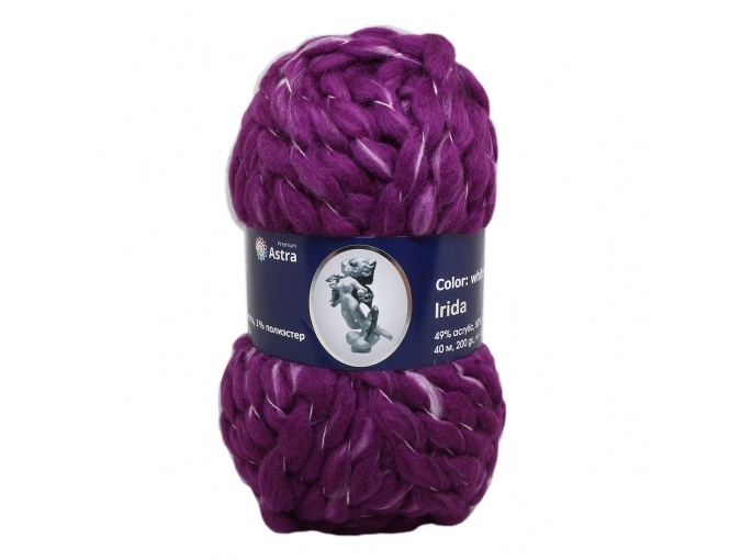 Astra Premium Iris, 50% wool, 49% acrylic, 1% polyester, 2 Skein Value Pack, 400g фото 10