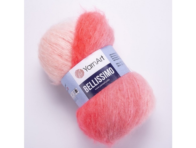 YarnArt Bellissimo 13% mohair, 67% acrylic, 4% polyamide, 16% polyester, 3 Skein Value Pack, 450g фото 5