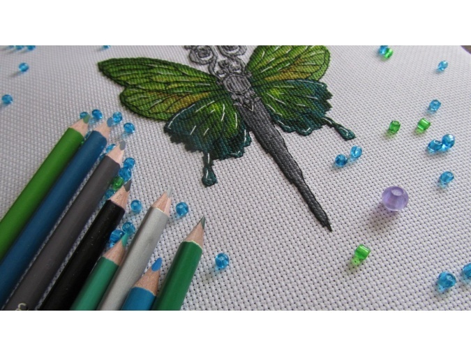 Heron Scissors Cross Stitch Pattern фото 8