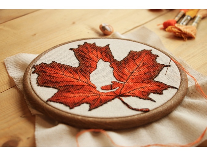Autumn Silhouette Cross Stitch Pattern фото 2