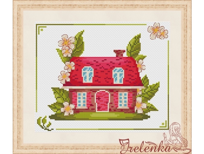 Primitive Houses 7-9 Cross Stitch Pattern фото 2
