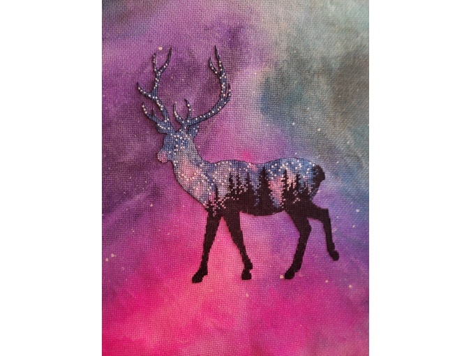 Space Deer Cross Stitch Pattern фото 4