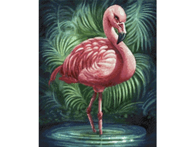 Tropical Flamingo Diamond Painting Kit фото 2
