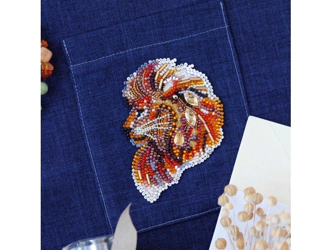 Firemane Lion-А Bead Embroidery Kit фото 1