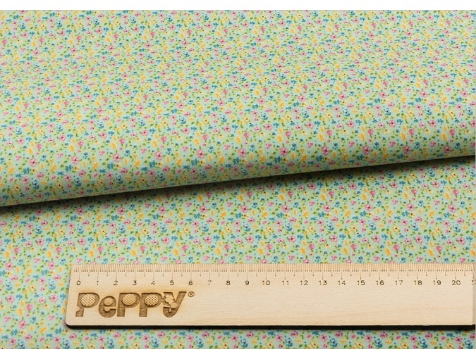 Fat Quarter Peppy, print Green with Little Flowers фото 2