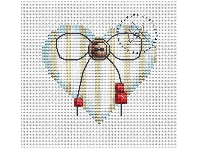 Heart of Shabby Chic Cross Stitch Pattern фото 1