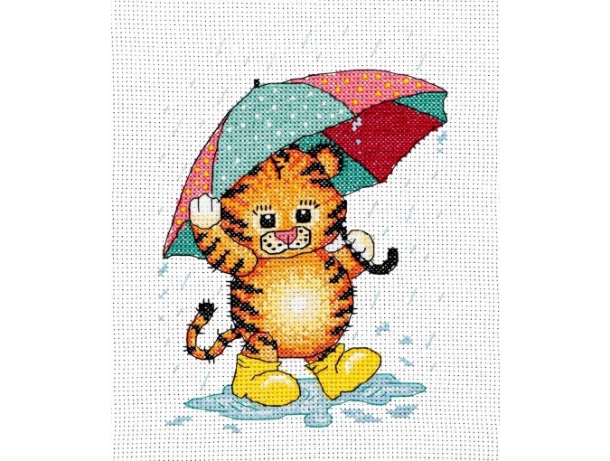 Fun in the Puddles Cross Stitch Kit фото 1