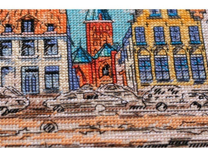 Colored Town-1 Cross Stitch Kit фото 4