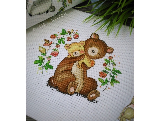 Bear Mom Cross Stitch Pattern фото 2