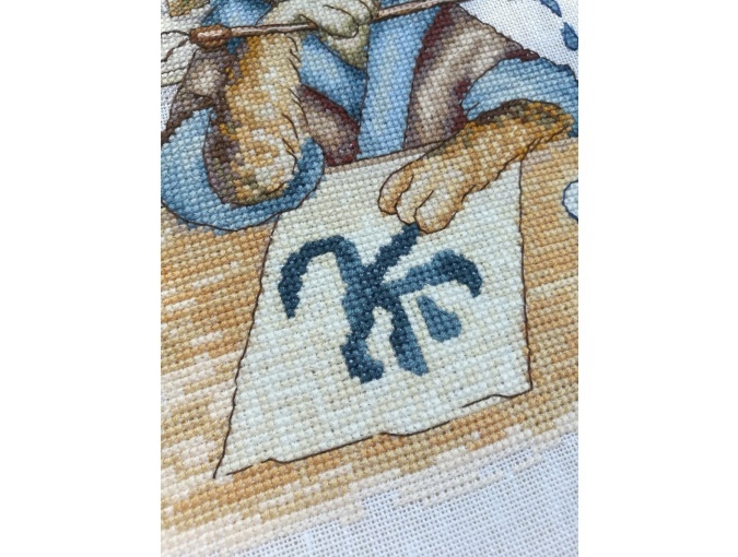 Dachshund-Calligrapher Cross Stitch Pattern фото 5