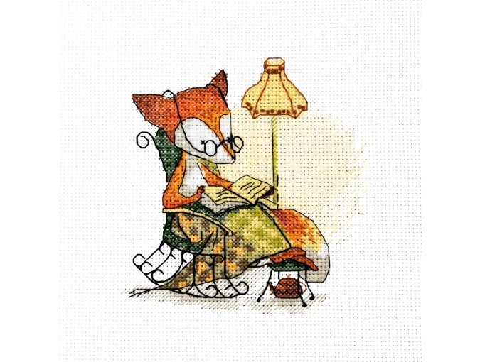 Granny Fox Cross Stitch Kit фото 1