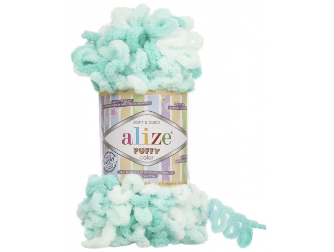 Alize Puffy Color, 100% Micropolyester 5 Skein Value Pack, 500g фото 52