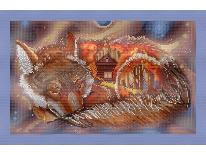 Wolf Dreams Cross Stitch Pattern фото 1