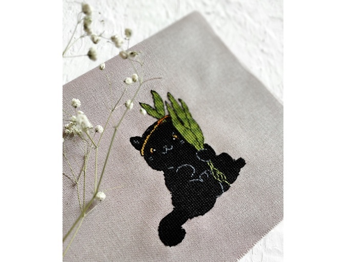 The Black Cat Cross Stitch Pattern фото 2
