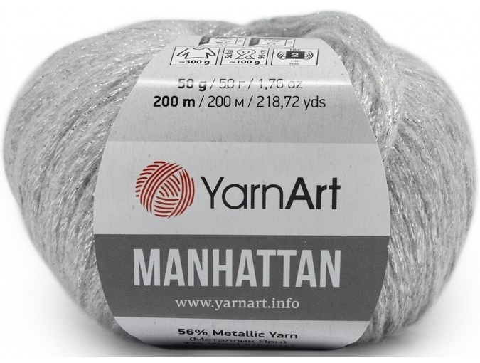 YarnArt Manhattan 7% wool, 7% viscose, 56% metallic, 30% acrylic, 10 Skein Value Pack, 500g фото 2