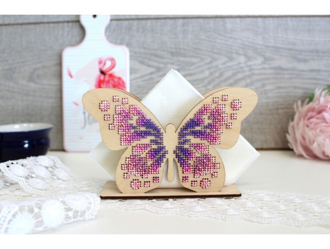 Napkin Holder Butterfly Embroidery Kit фото 2