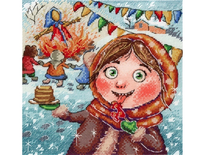 Merry Shrovetide Cross Stitch Kit фото 1