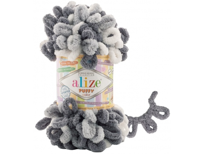 Alize Puffy Color, 100% Micropolyester 5 Skein Value Pack, 500g фото 72