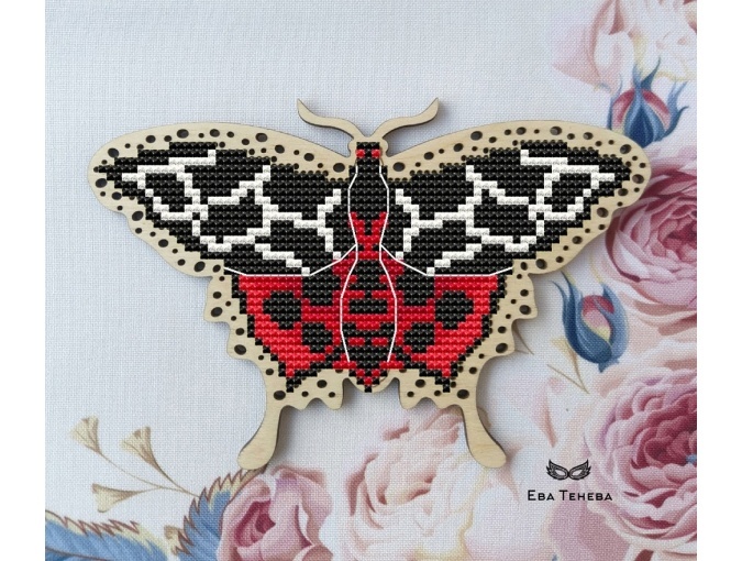 Butterfly. Garden Tiger Cross Stitch Pattern фото 1