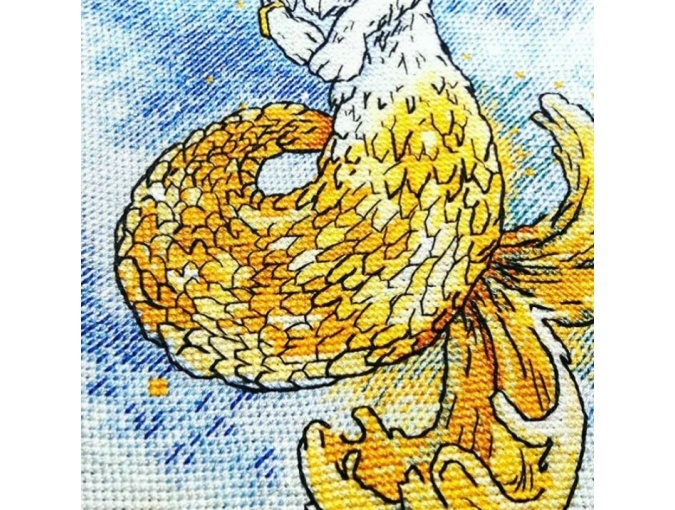 Hare Mermaid Cross Stitch Pattern фото 4