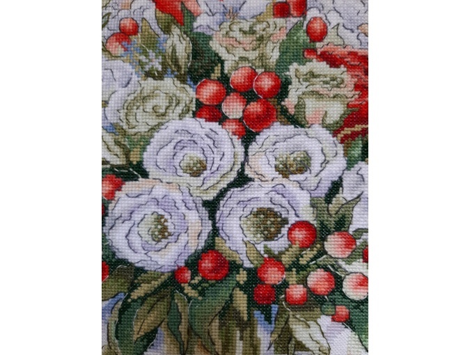 Scarlet Bouquet Cross Stitch Pattern фото 11