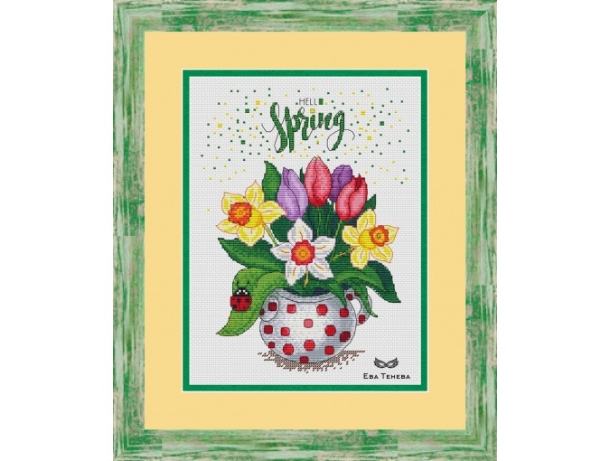 Hello Spring! Cross Stitch Chart фото 1
