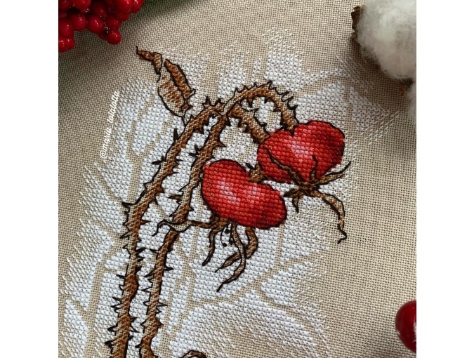 Frosty Briar Cross Stitch Pattern фото 3