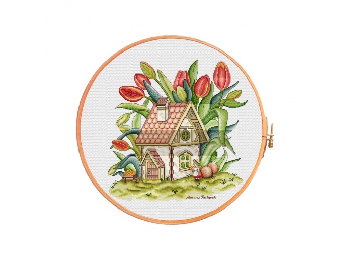 Tulip Fairy Cross Stitch Pattern фото 1