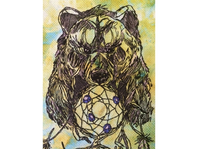 Dreamcatcher Bear Cross Stitch Pattern фото 5