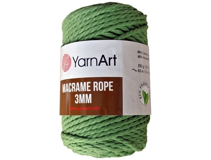 YarnArt Macrame Rope 3mm 60% cotton, 40% viscose and polyester, 4 Skein Value Pack, 1000g фото 26