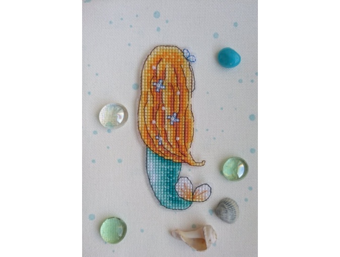 The Little Mermaid (Turquoise) Cross Stitch Pattern фото 4