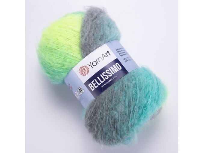 YarnArt Bellissimo 13% mohair, 67% acrylic, 4% polyamide, 16% polyester, 3 Skein Value Pack, 450g фото 13