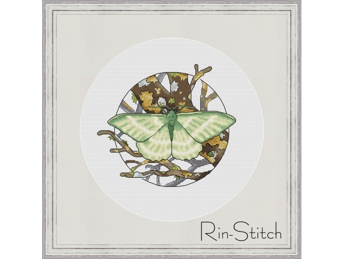 Moss Cross Stitch Pattern фото 1
