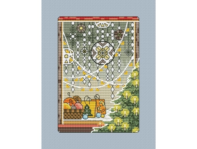 Christmas Card 8 Cross Stitch Pattern фото 1