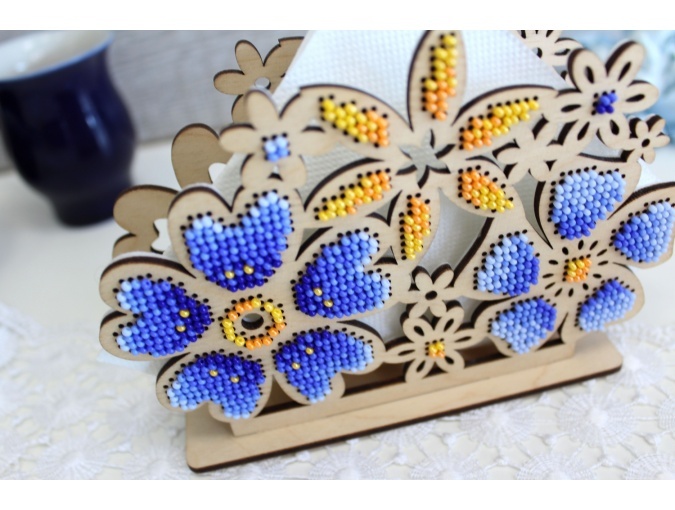 Napkin Holder Flower Meadow Embroidery Kit фото 4