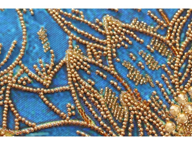 Koi Blue Bead Embroidery Kit фото 5
