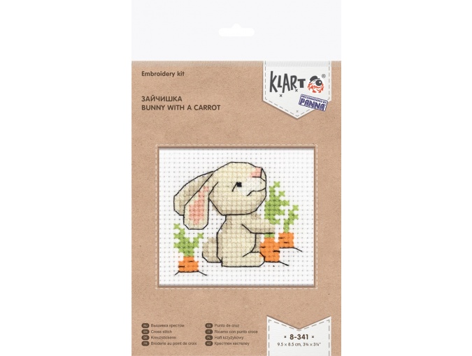 Bunny with a Carrot Cross Stitch Kit фото 2
