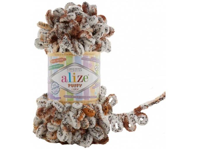 Alize Puffy Color, 100% Micropolyester 5 Skein Value Pack, 500g фото 74