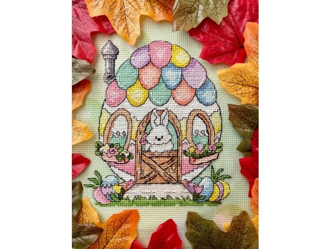 Easter Bunny's House Cross Stitch Pattern фото 5