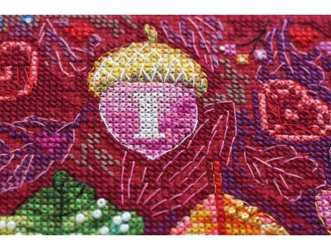 Colorful Autumn Cross Stitch Kit фото 5
