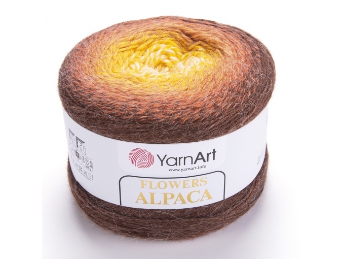 YarnArt Flowers Alpaca, 20% Alpaca, 80% Acrylic, 2 Skein Value Pack, 500g фото 38