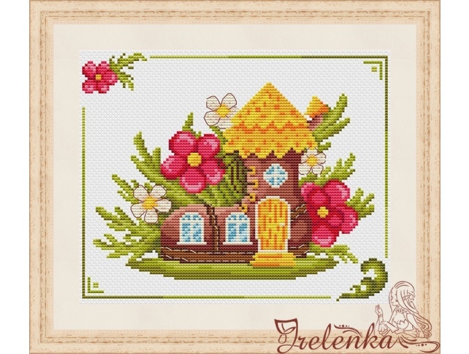 Primitive Houses 1-3 Cross Stitch Pattern фото 3